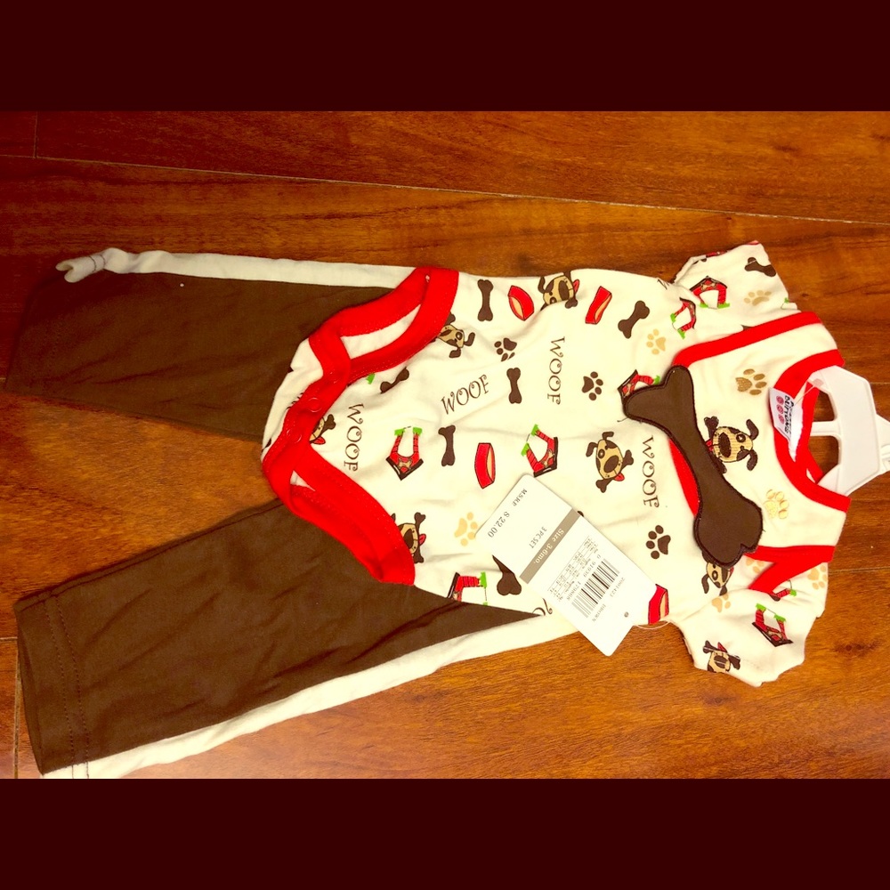 Baby puppy 3 piece outfit